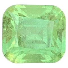 Gema suelta de peridoto de Pakistán, de color verde lima y talla «cushion», para joyería, 9 mm