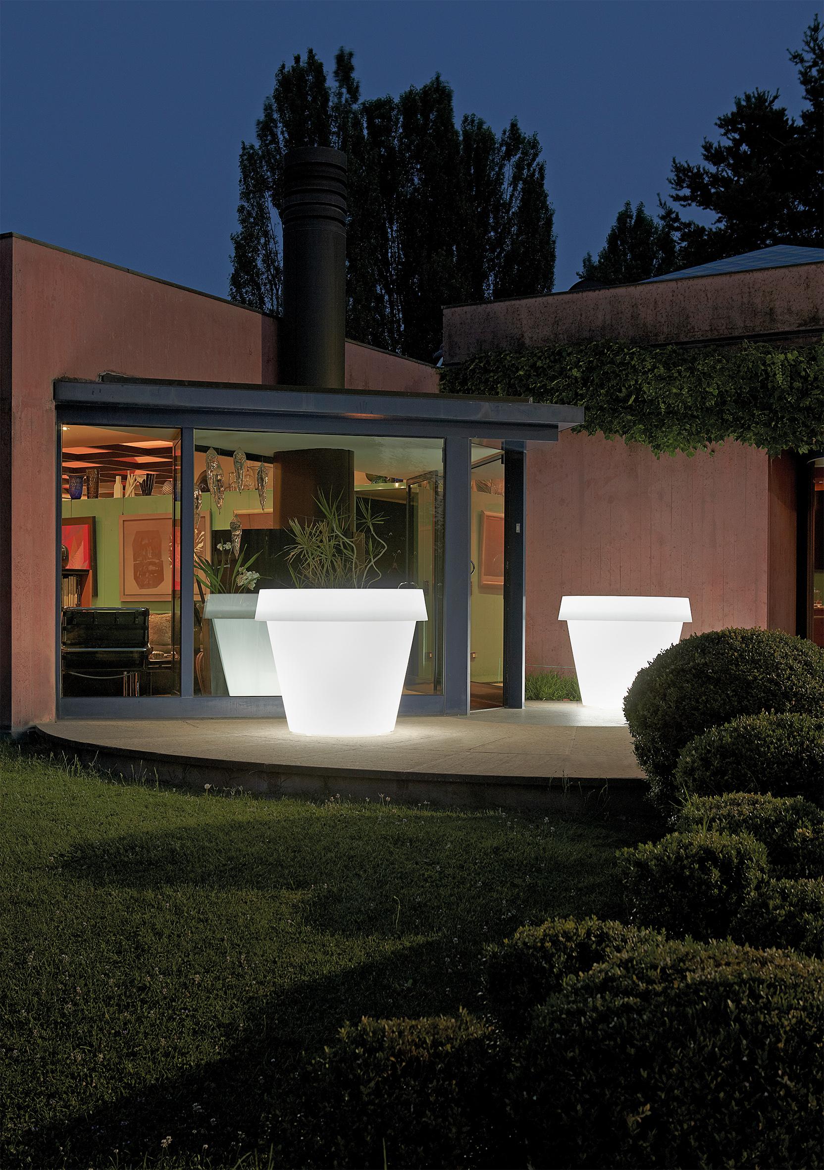 Italiano Vaso Giò Tondo verde lime di Giò Colonna Romano in vendita