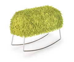 Sedia a dondolo Harry Lime Green di Kenneth Cobonpue