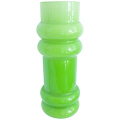 Lime Green Hooped Vase by Ryd, 1965