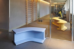 Lime Green Iron Modular Bench by Sebastian Bergne