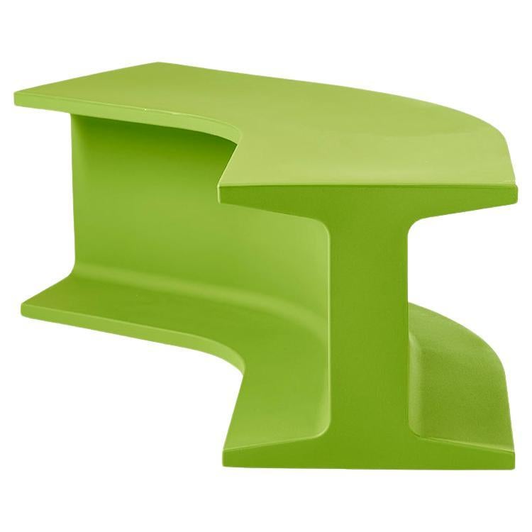 Banc modulaire en fer vert citron par Sebastian Bergne