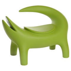Lime Green Kroko Armchair by Marcantonio