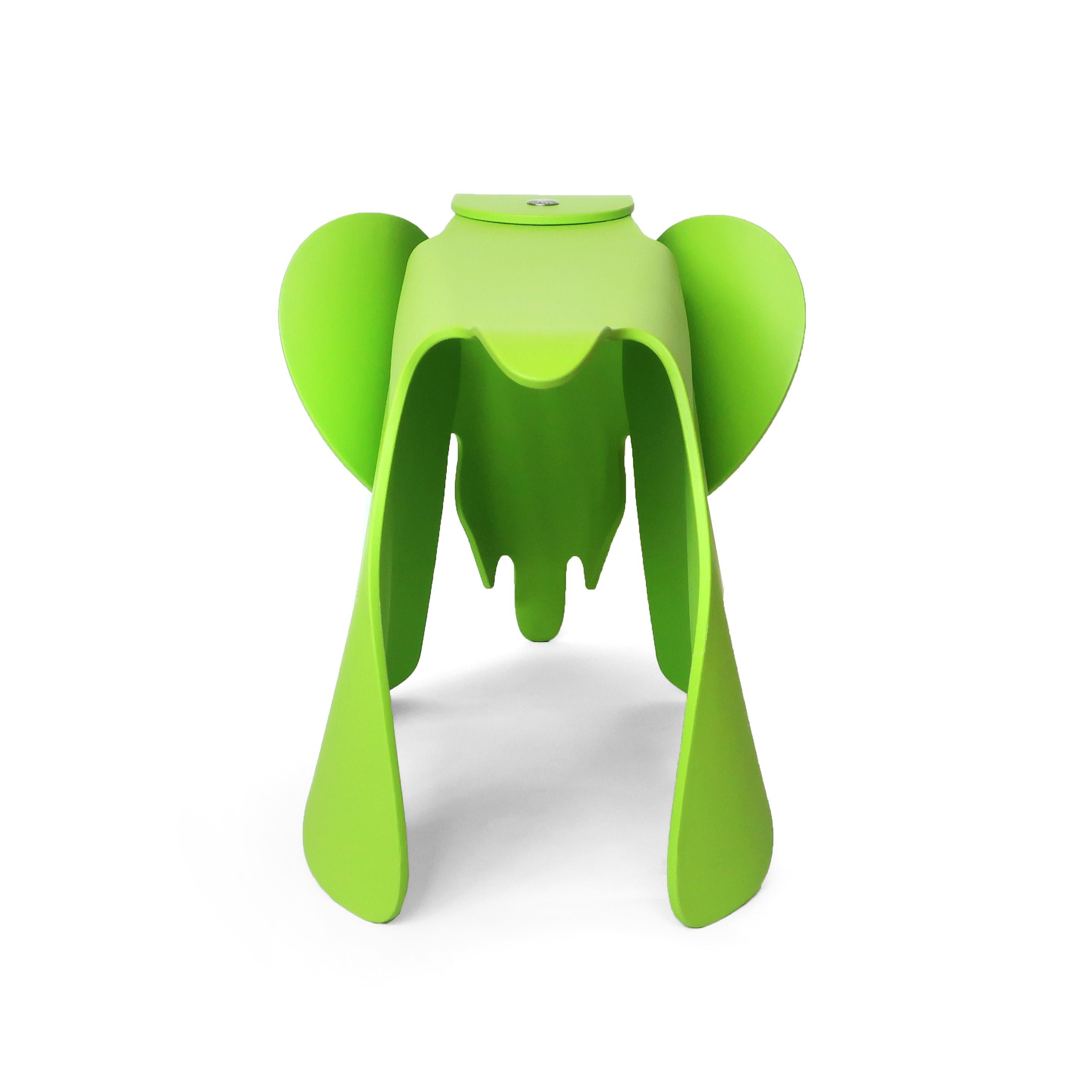 Contemporary Lime Green Molded Elephant by Charles & Ray Eames