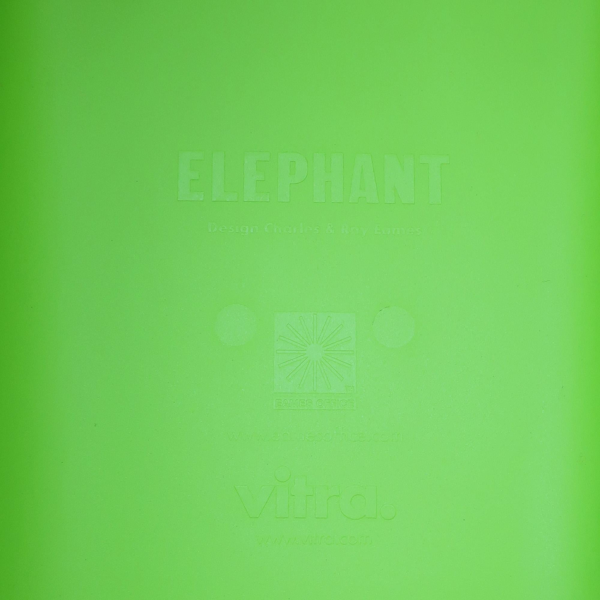 Lime Green Molded Elephant by Charles & Ray Eames 1