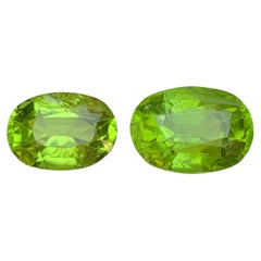 Lime Green Natural Peridot 7.97Carat Oval Cut Loose Gemstones for Jewelry Making
