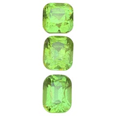 Lime Green Natural Peridot Cushion Cut 13.81 Ct Loose Gemstone Parcel, Pakistan