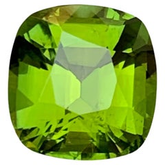 Lime Green Natürlicher Turmalin Edelstein 5,00 Ct Schritt Kissenschliff  Ring  Anhänger
