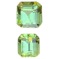 Gemas sueltas de turmalina natural verde lima de 2,05 qt talla esmeralda-Joyería