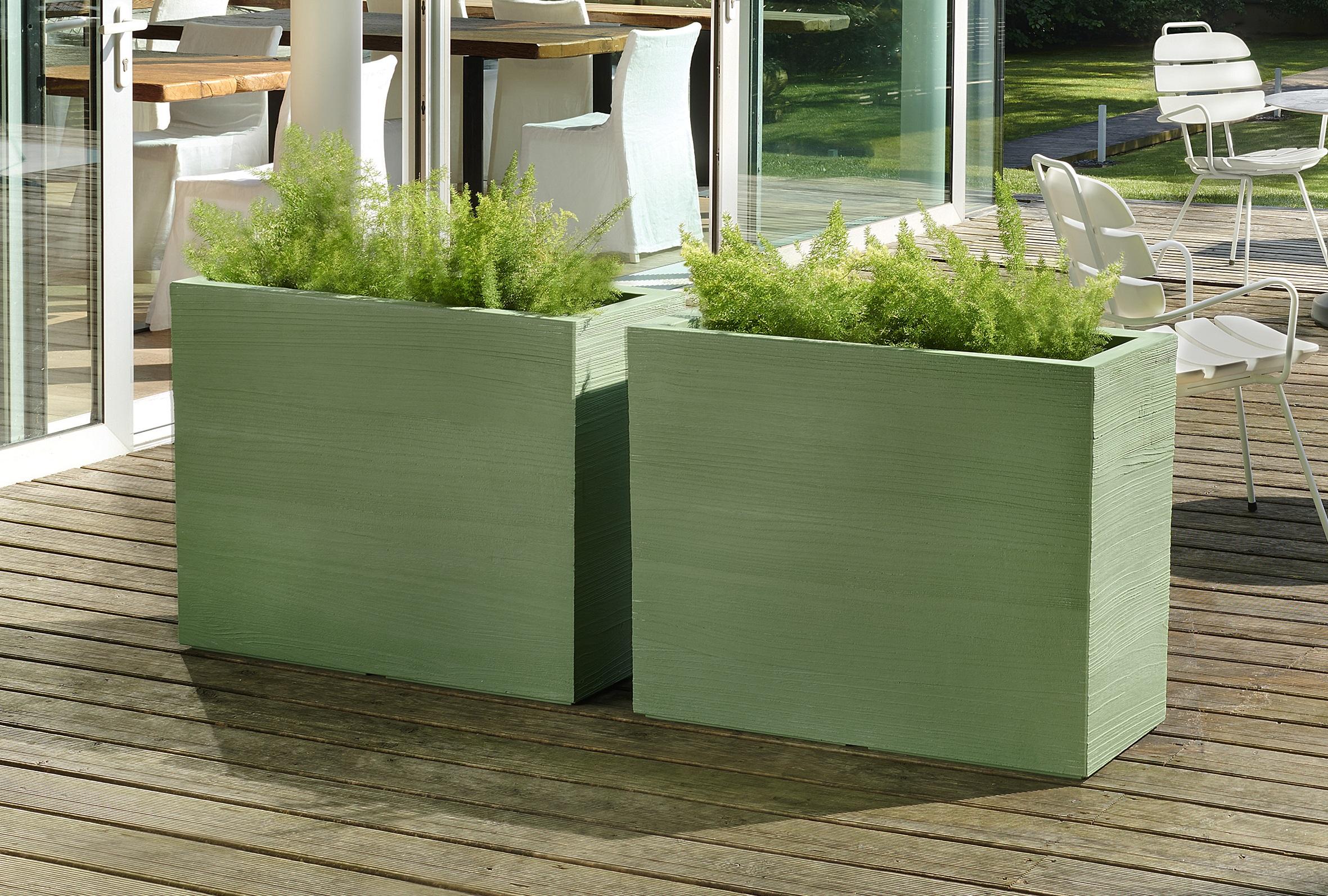 Postmoderno Vaso Quadra Separé verde lime di Giò Colonna Romano in vendita