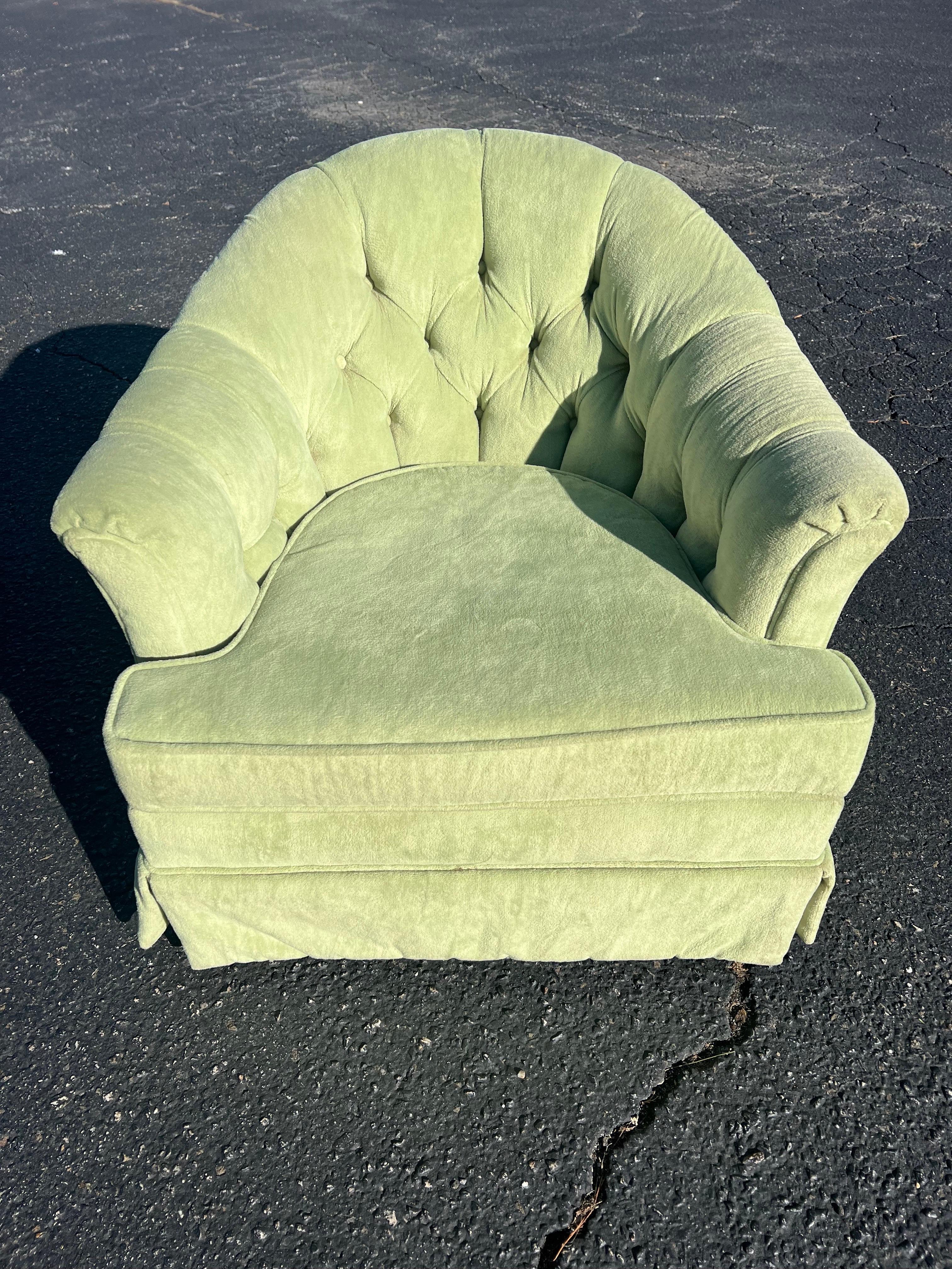 Nordamericano Sedia cubo girevole Lime Green in vendita