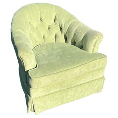 Lime Green Swivel Cube Chair