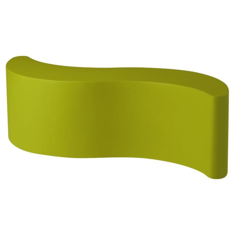 Lime Green Wave Bench by Giò Colonna Romano