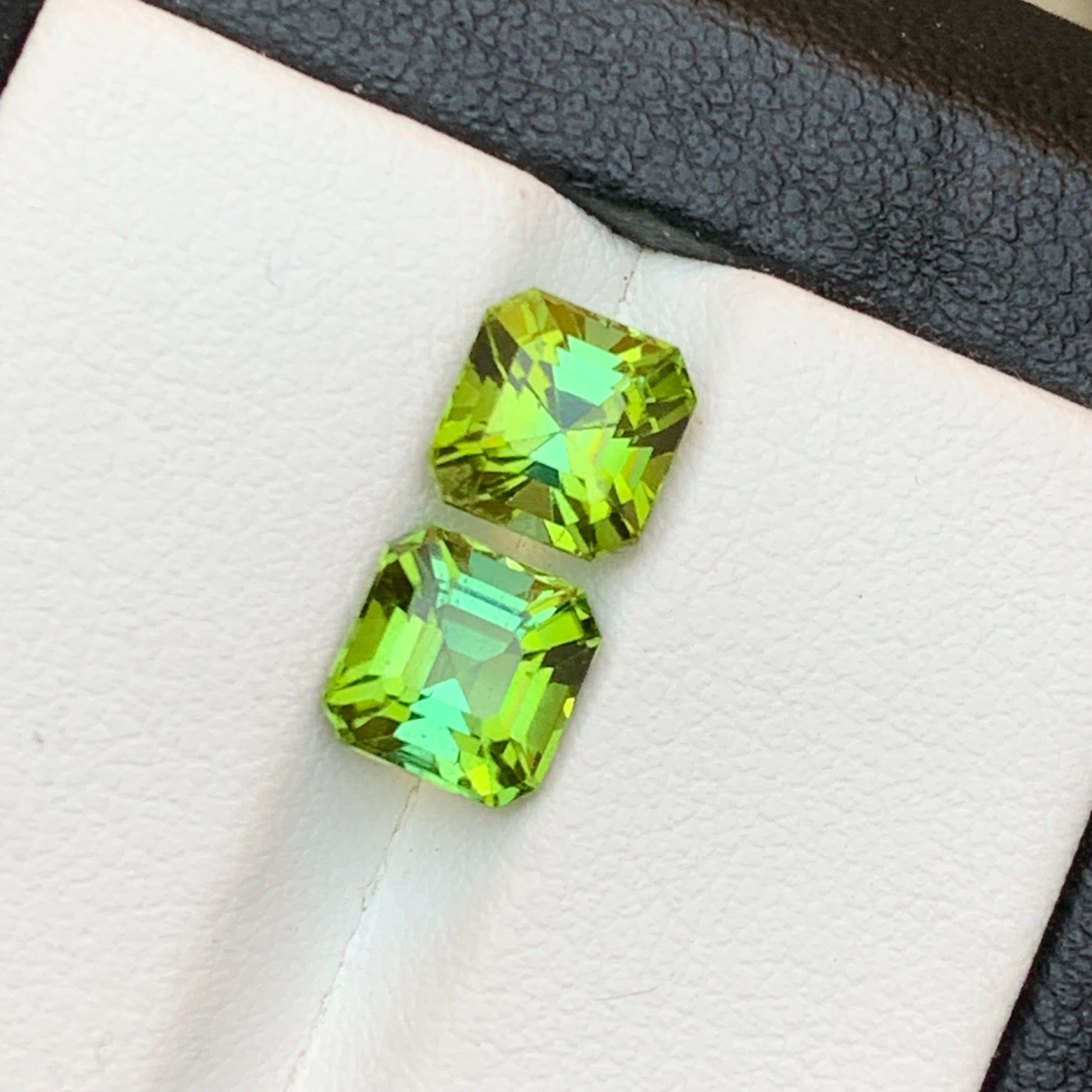 Gemas sueltas de turmalina natural de color verde lima y menta para anillos, pendientes, collares, colgantes o cualquier otro tipo de joya ¡¡¡Corte Asscher de Kunar, Afganistán!!

💎 TIPO DE PIEDRA PRECIOSA: Turmalina
⚖️ PESO: 3,55 Quilates
FORMA Y