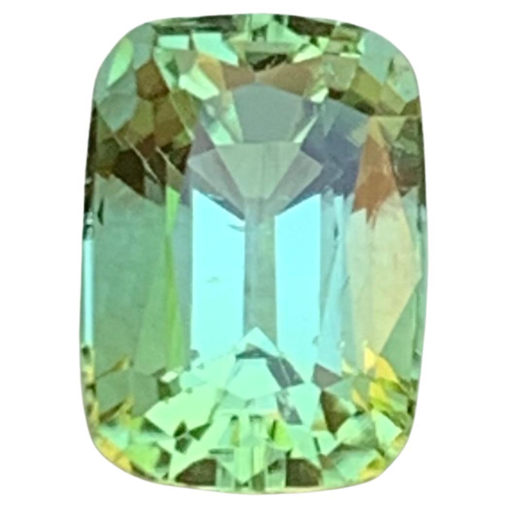 Lime Mint Green Natural Tourmaline Ring Loose Gemstone 2.05 Ct Cushion Cut-Jewel