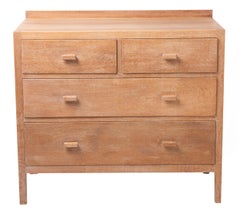 Limed Oak Chest of Drawers by Heals, England, circa 1930
