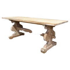 Limed Oak French Farmhouse Dining Table 