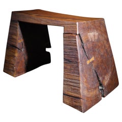Hocker aus gekalkter und geölter Eiche, 319, von Fritz Baumann