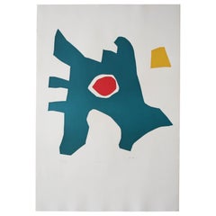 "LIMEK" Original Bauhaus Artist Linocut Print, Signed Werner Graeff
