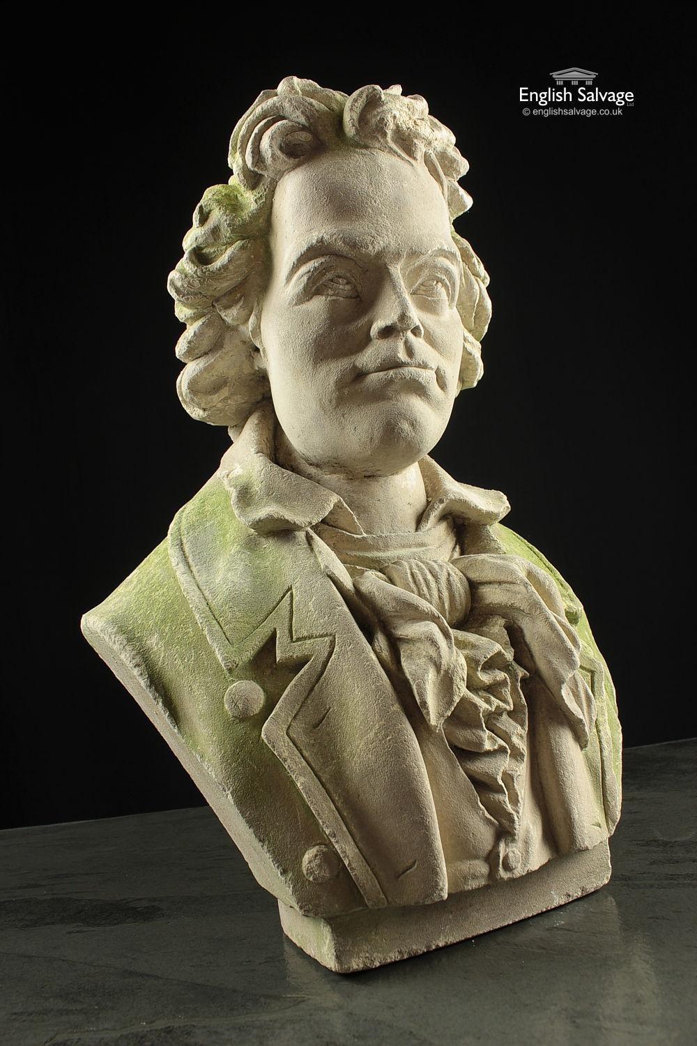 Limestone Bust of Classical Male Figure, 20th Century For Sale 2