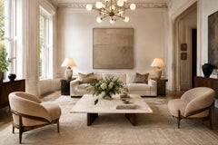 Limestone Coffee Table by Jorge Zalszupin in Rosewood & Marble, Brazil, 1959