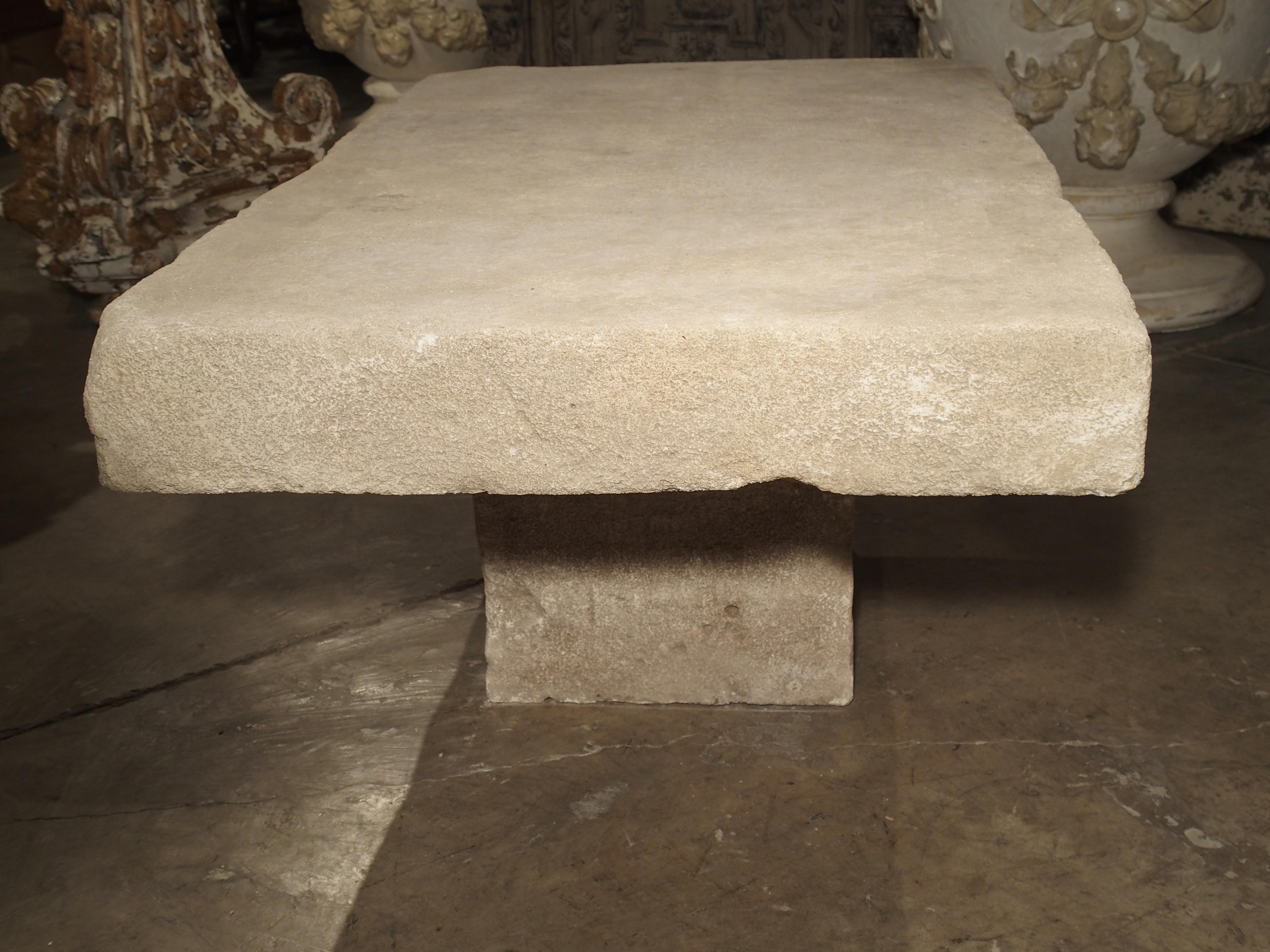 Limestone Coffee Table from Provence, France 1
