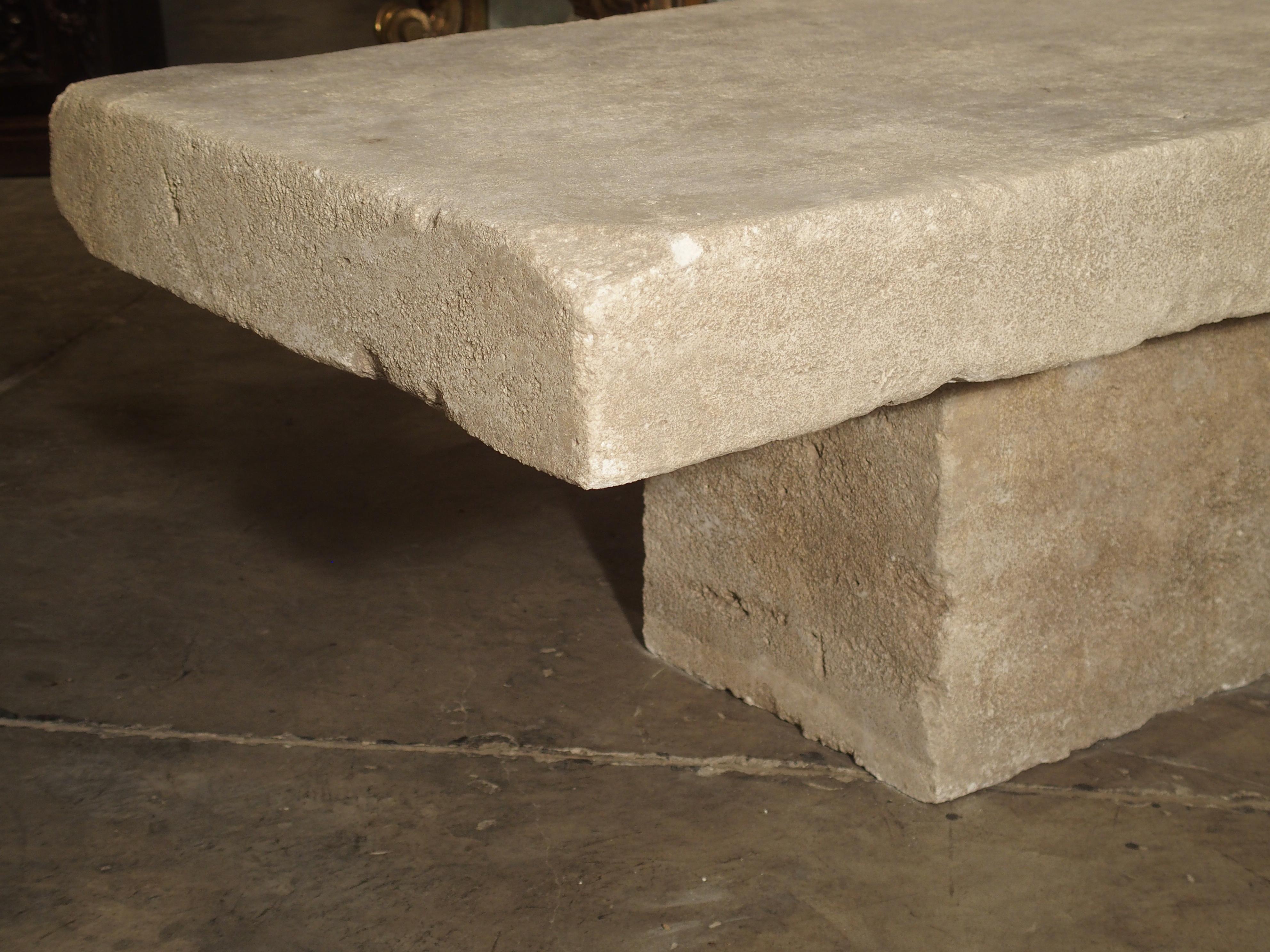 Limestone Coffee Table from Provence, France 4