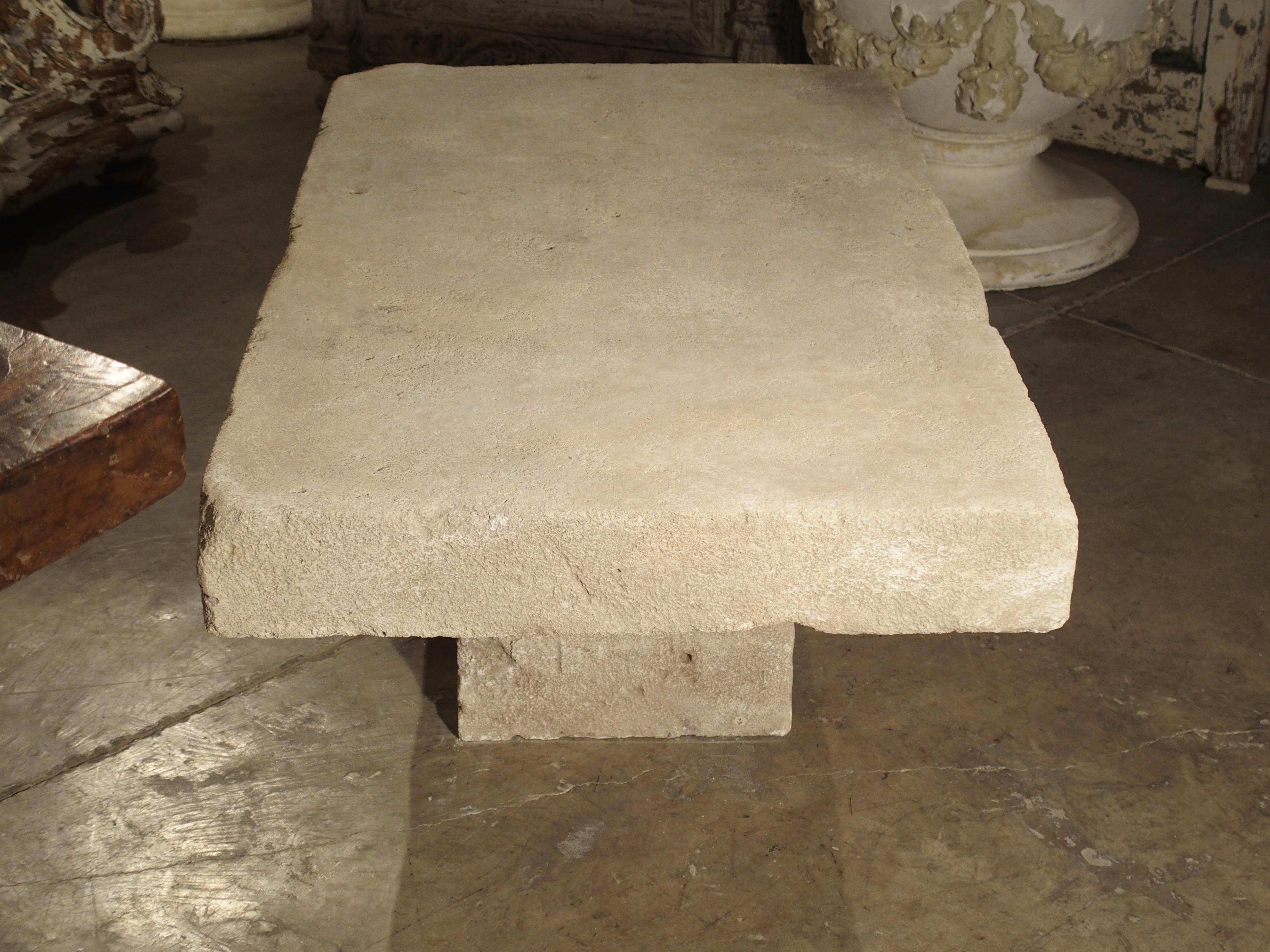 Limestone Coffee Table from Provence, France 7