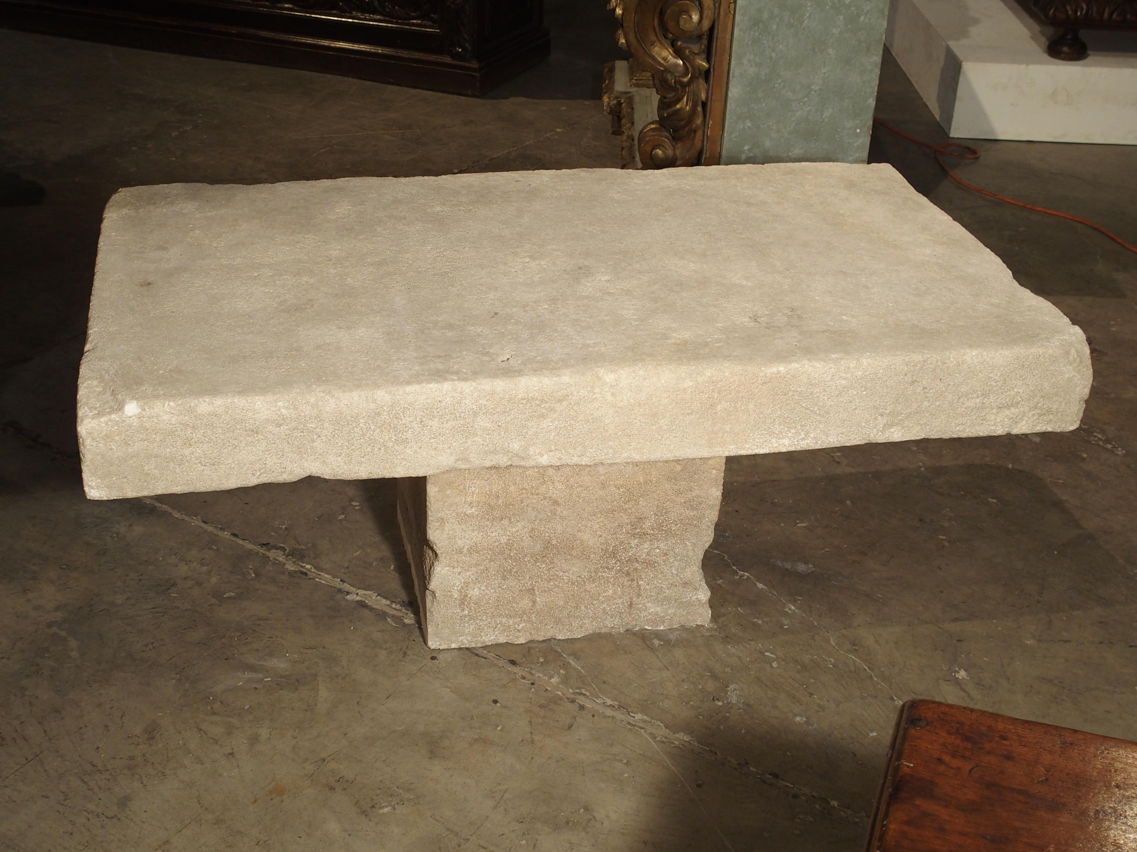 Limestone Coffee Table from Provence, France 8