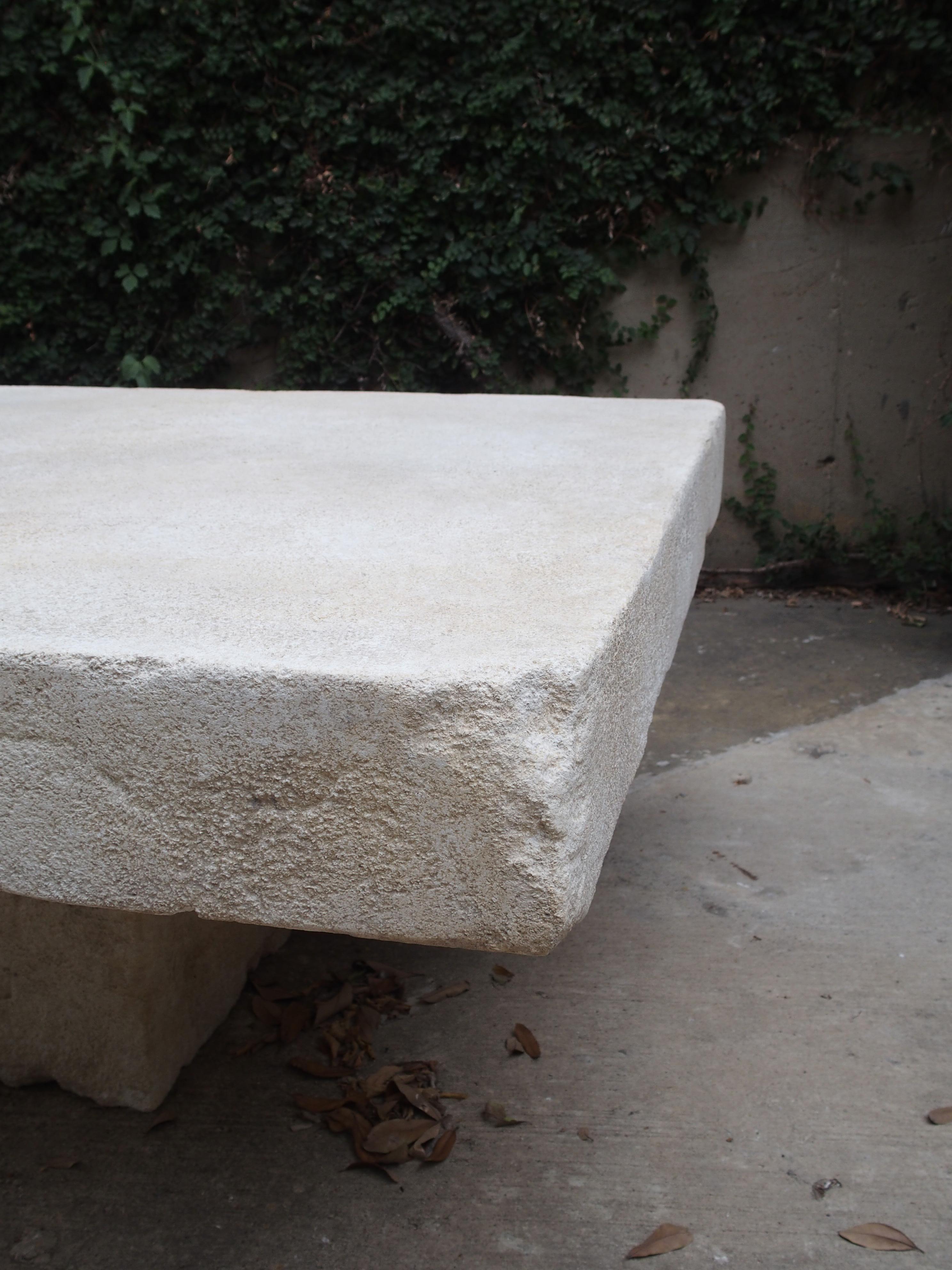 Limestone Coffee Table from the South of France 1