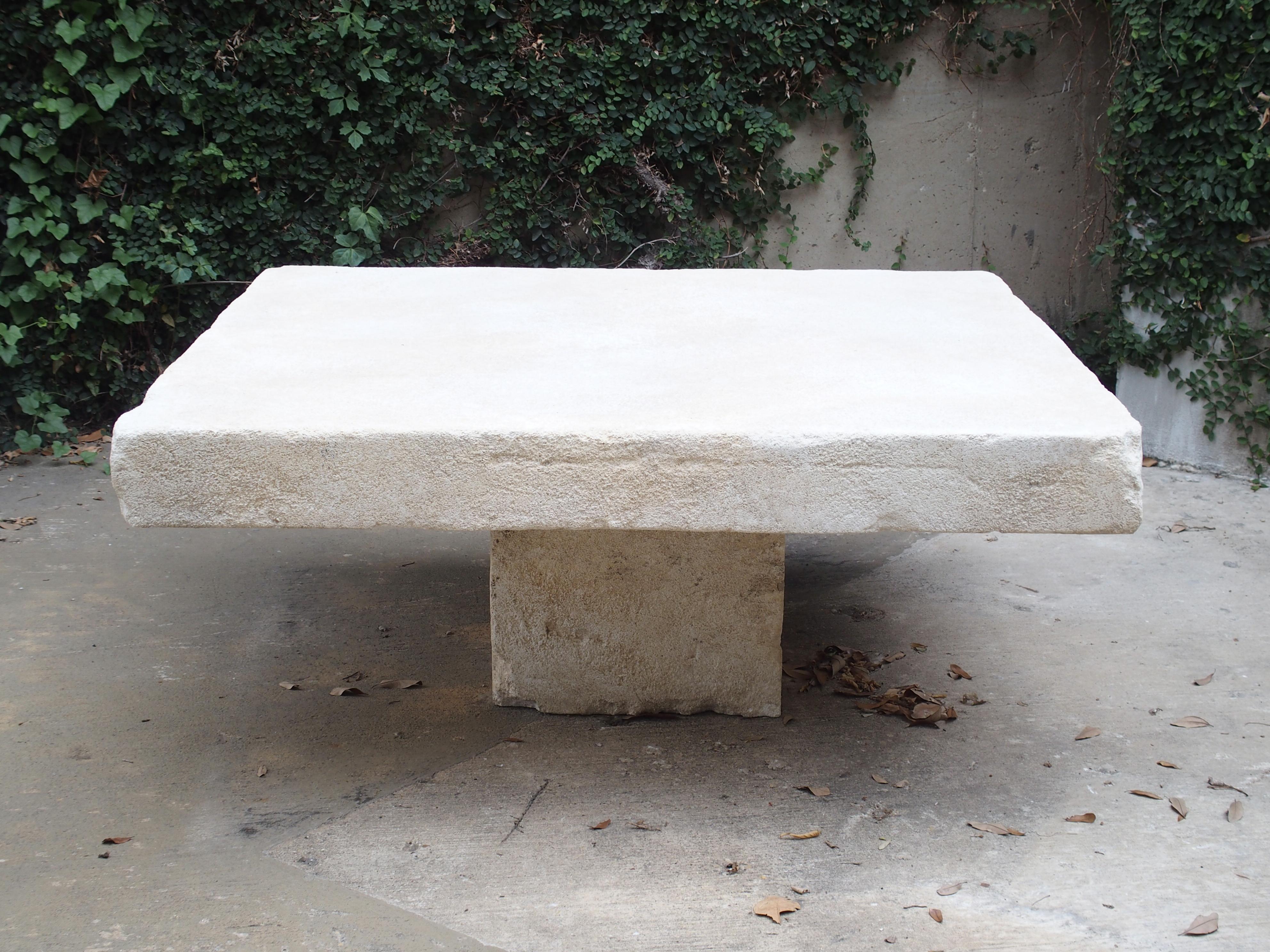 Limestone Coffee Table from the South of France 2