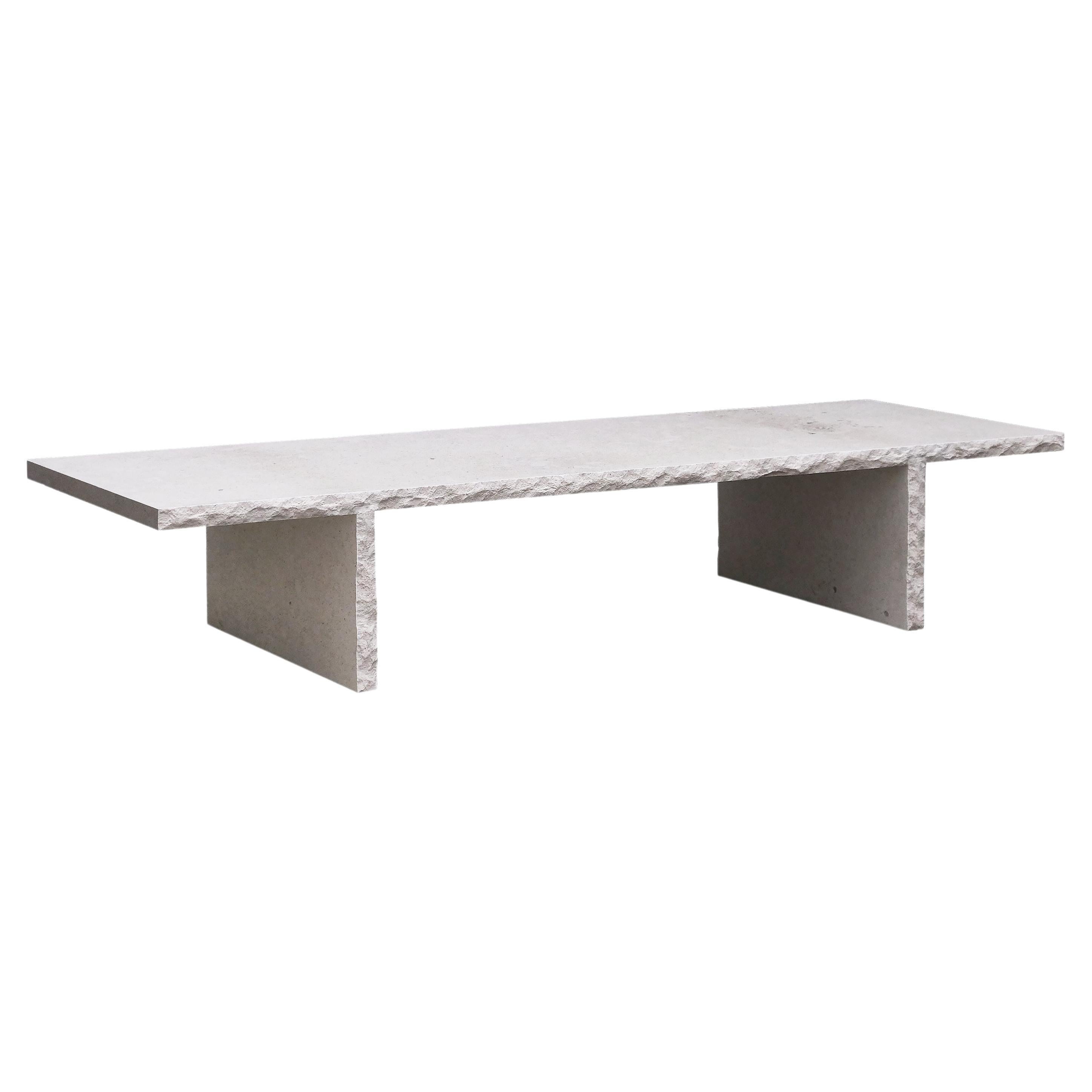 Limestone Table Ondulation by Pimar For Sale at 1stDibs