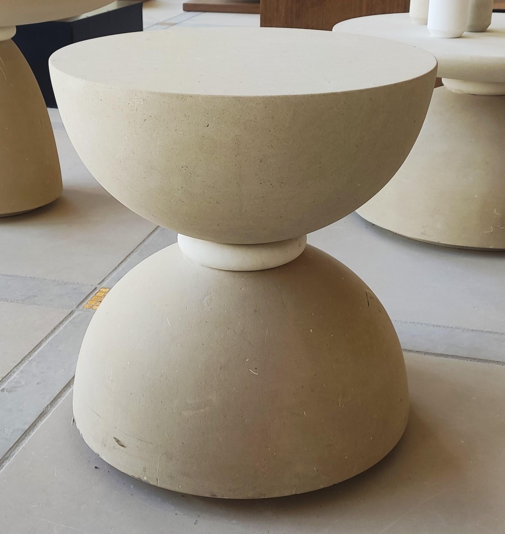 DELIVERY TO US AND CANADA INCLUDED 
GEO line is envisioned as a praise of Pimar stone, a timeless material. Stone offers itself through the emotional value of smooth and silky surfaces. The sculptural tables are generated by geometric shapes, in a