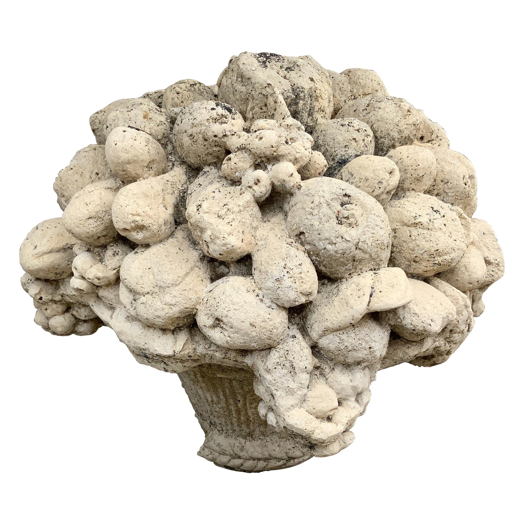 Limestone Composite "Bouquet de fleurs" from France