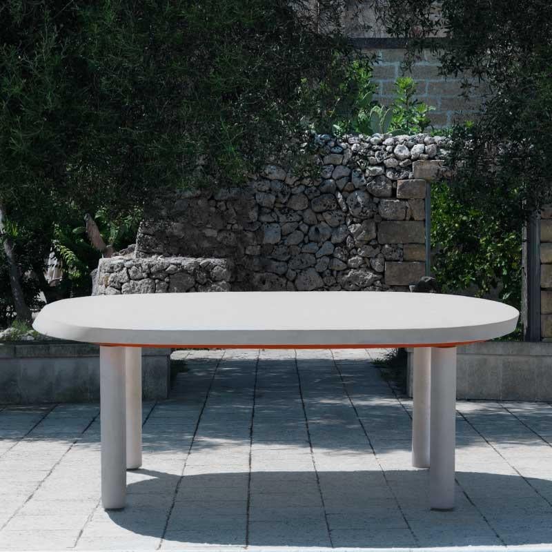 Limestone Dining Table by Roberto Palomba Crafted by Pimar Italy  In New Condition For Sale In Nociglia, IT