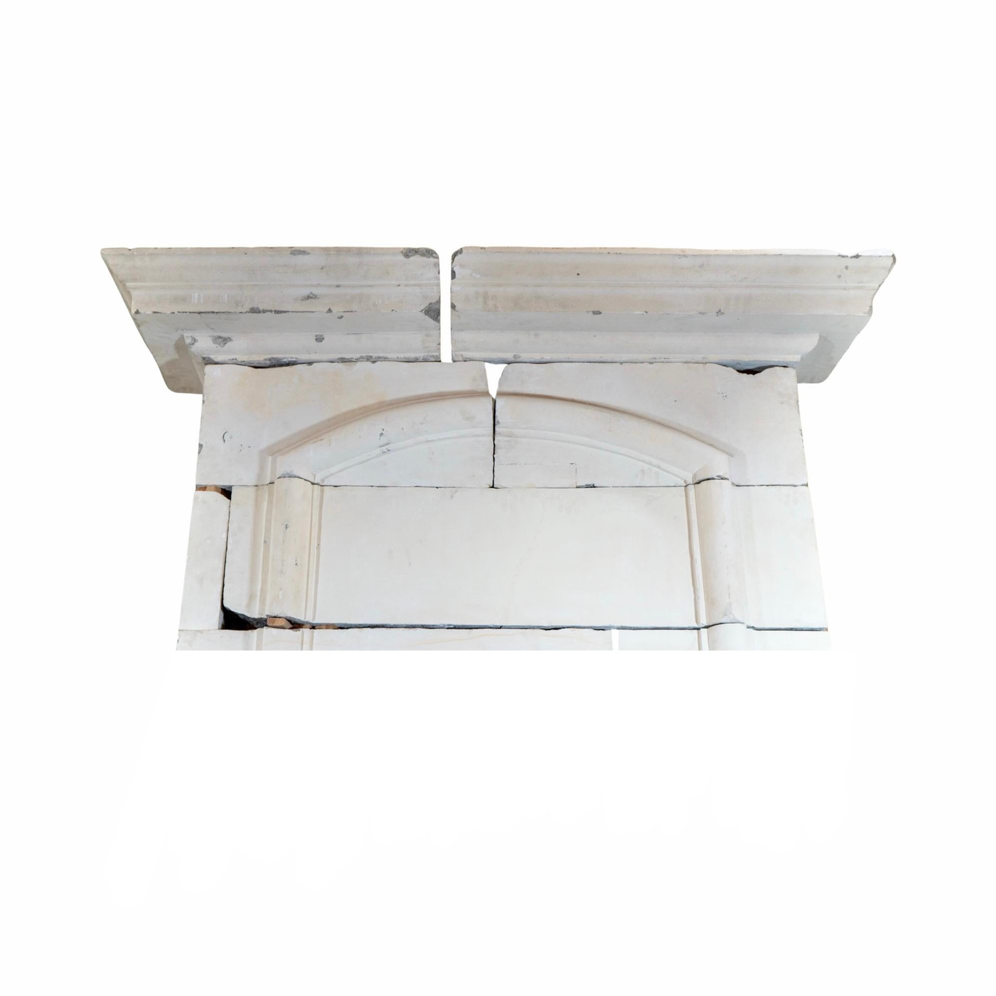 French Limestone Fireplace For Sale 2
