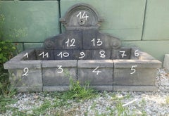 KALKSTEINBRUNNEN DER VILLA BOCCELLA 20. Jahrhundert