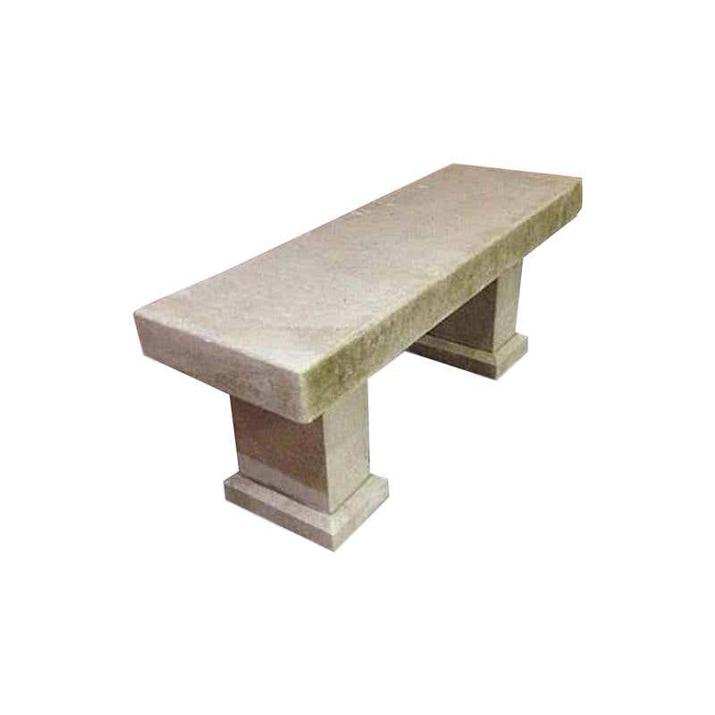 Limestone Garden Bench at 1stDibs