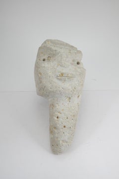Limestone Head Relief Wall Decoration, 1970s