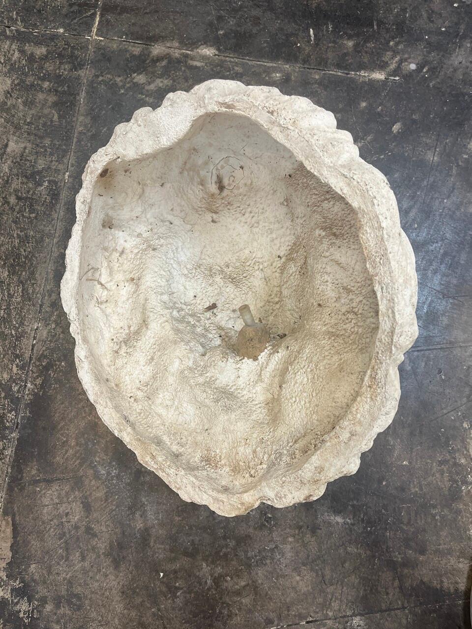 Limestone Lion Head Fountain Feature For Sale at 1stDibs