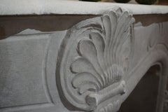 Limestone Mantel with Shell and Palmette Motifs