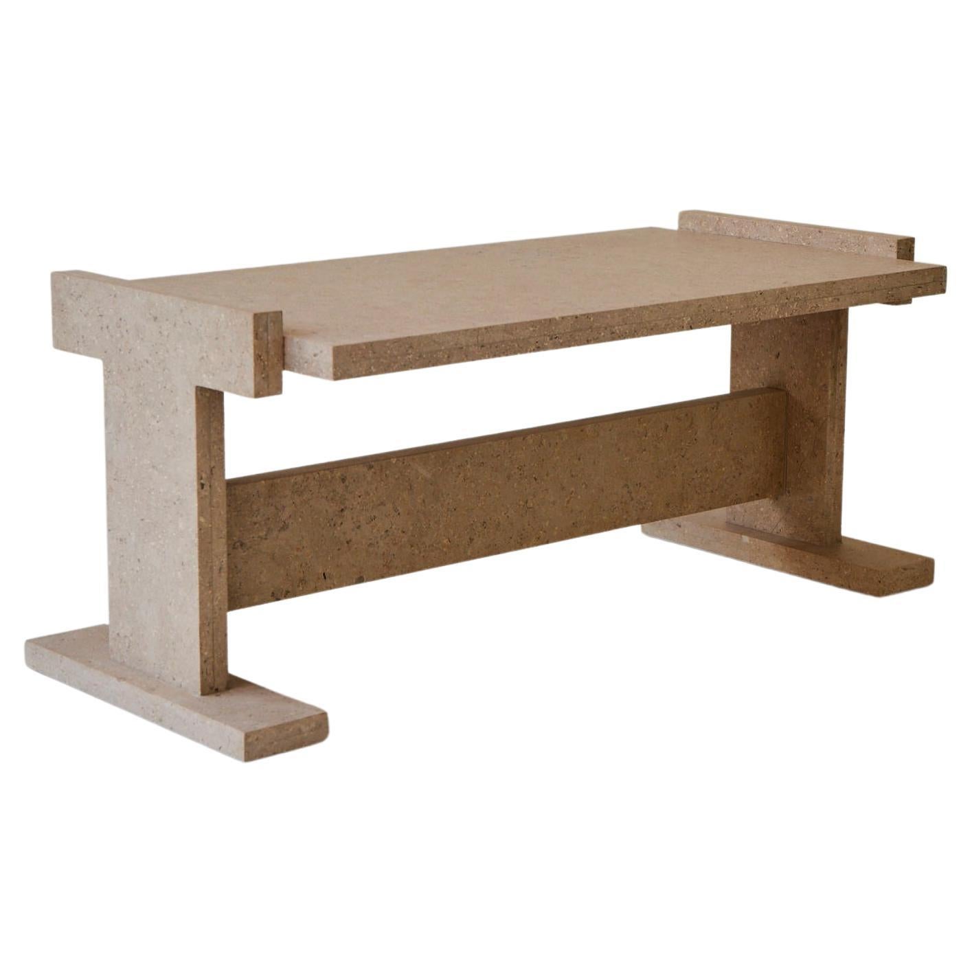 Limestone Neave Coffee Table by Nish Studio For Sale