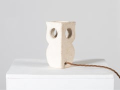 Limestone Owl Table Lamp by Albert Tormos c. 1970s