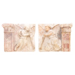 Limestone Reliefs, Italy 16th Century