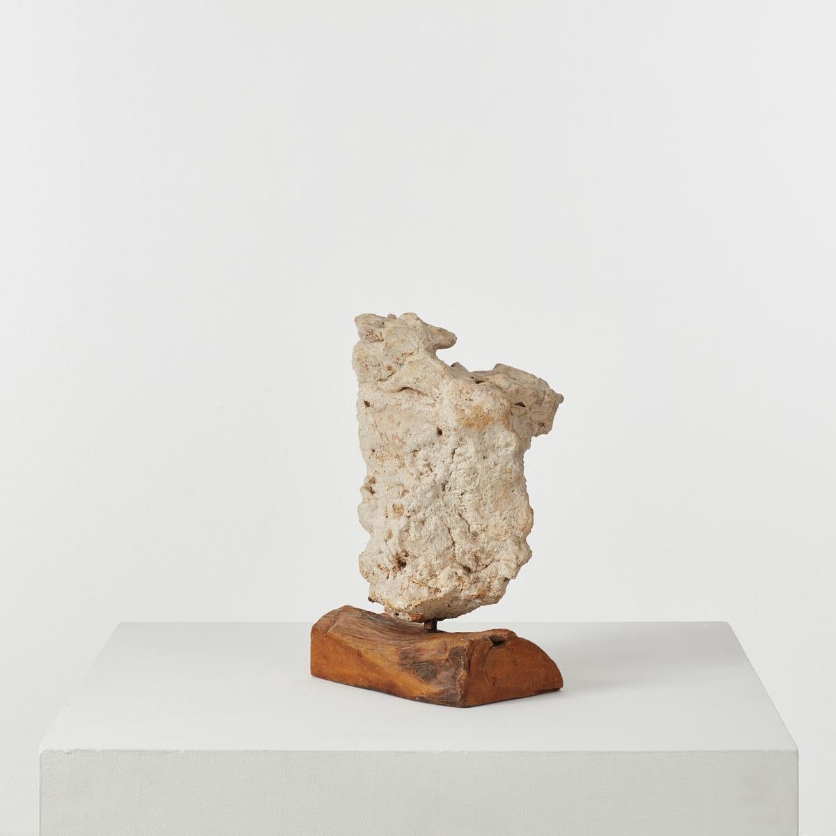 Limestone Sculpture on Plinth In Good Condition In London, GB