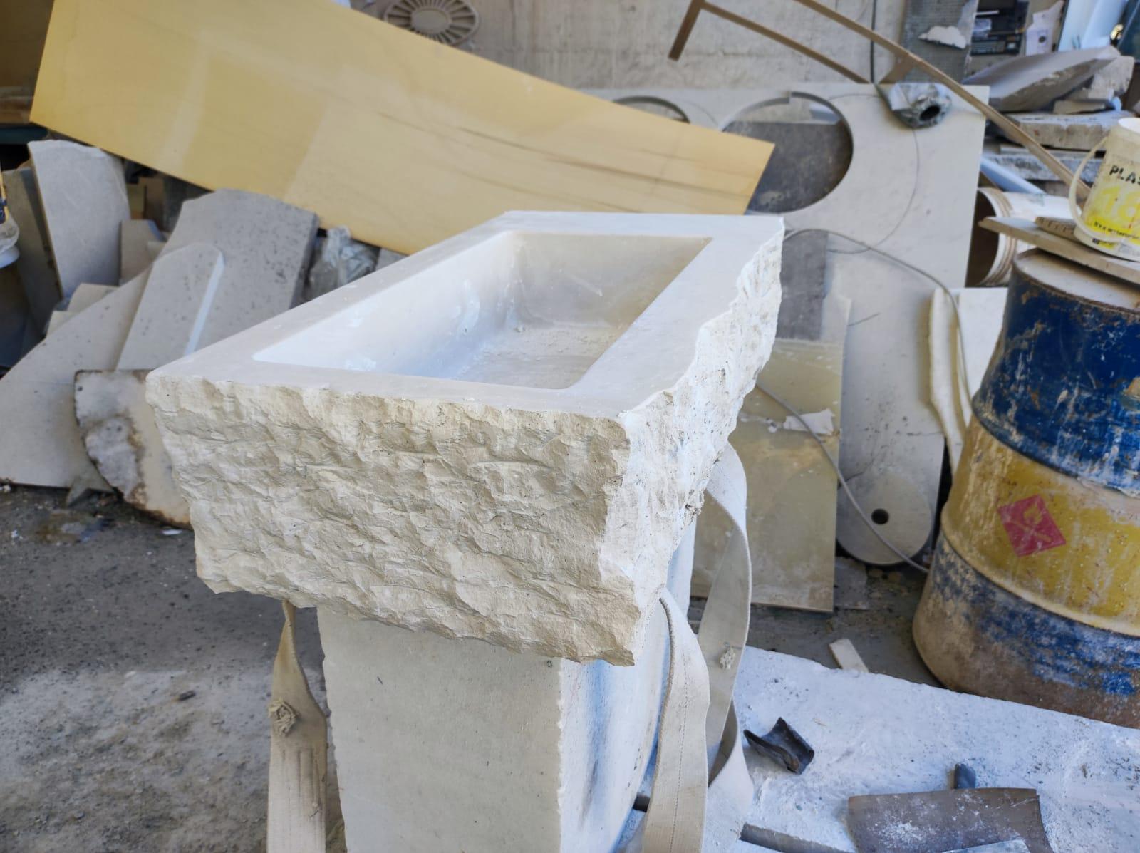 Limestone Stone Sink Basin For Sale 1