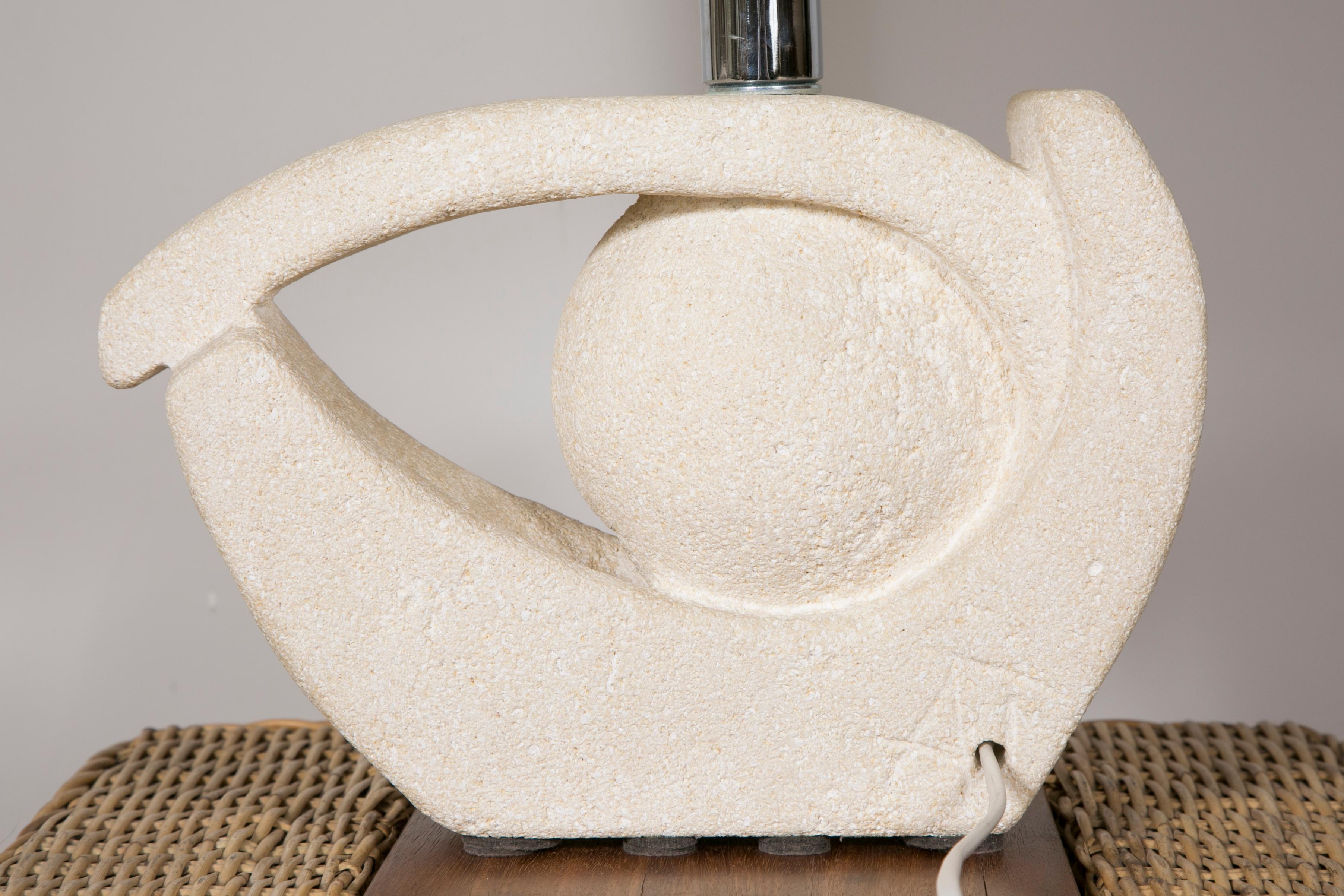Limestone Table Lamp by Albert Tormos 2