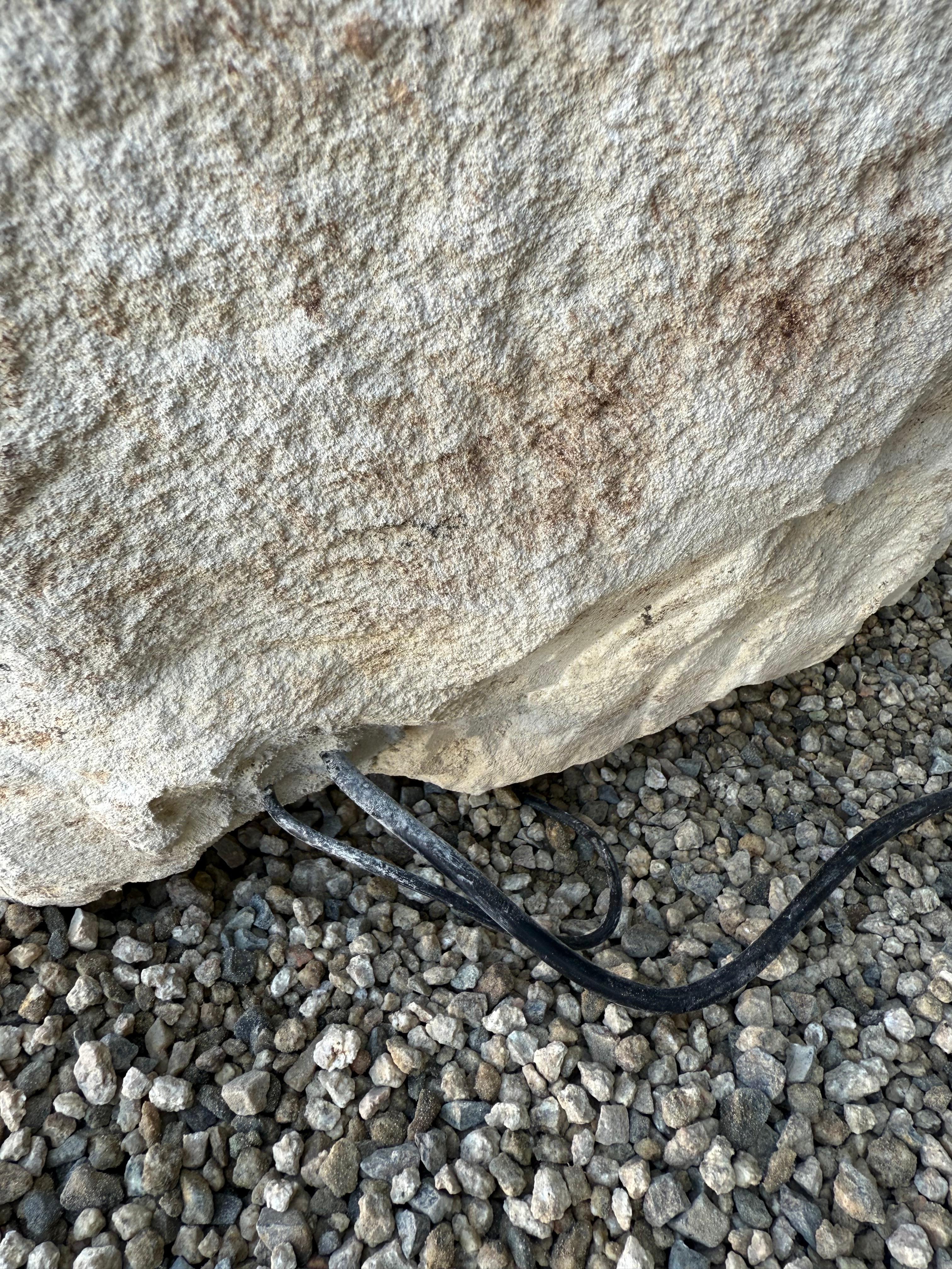 Limestone Trough Fountain with Lights For Sale 2