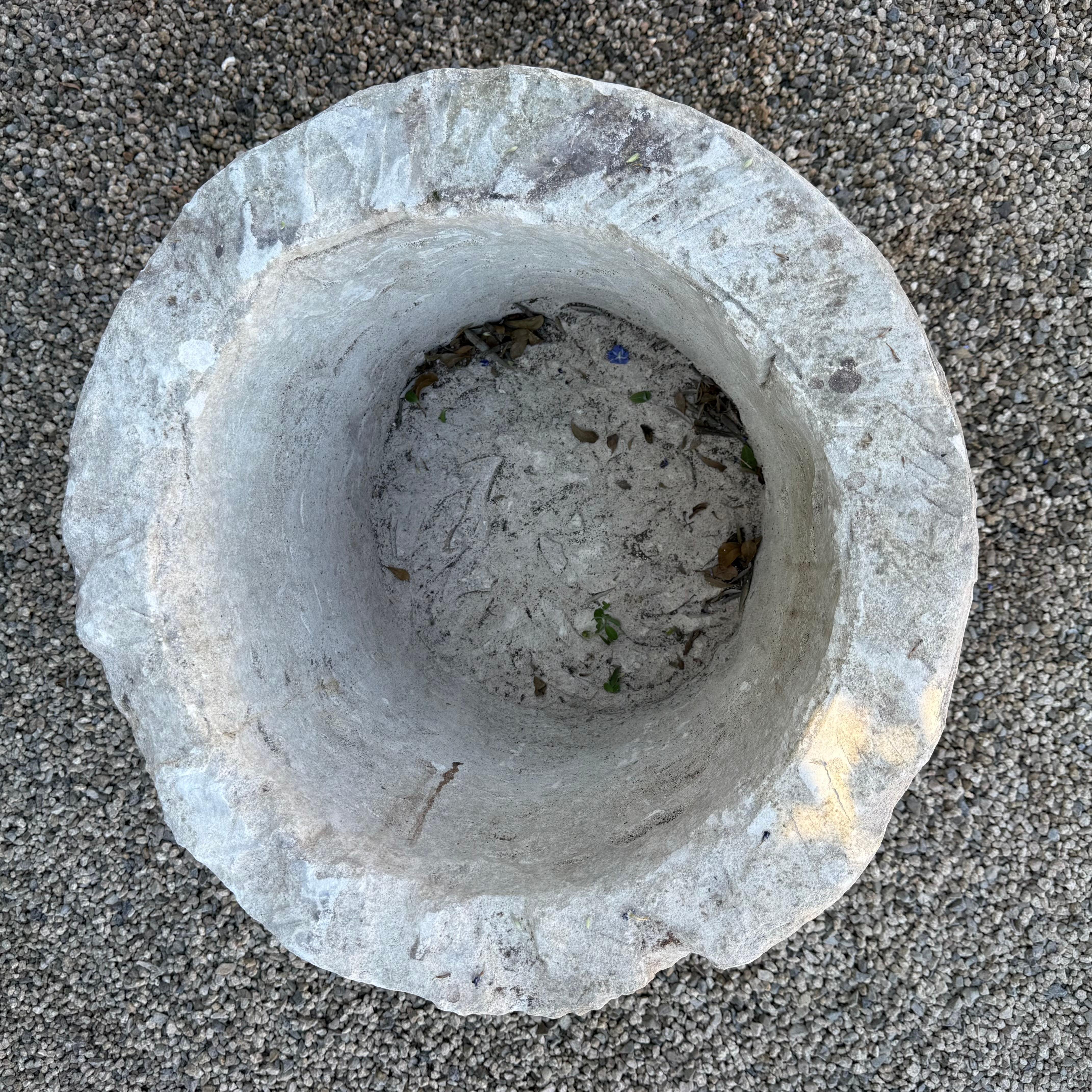 Kalksteintrog oder Pflanzgefäß für den Garten oder das Haus im Zustand „Gut“ im Angebot in Old Town Orange, CA