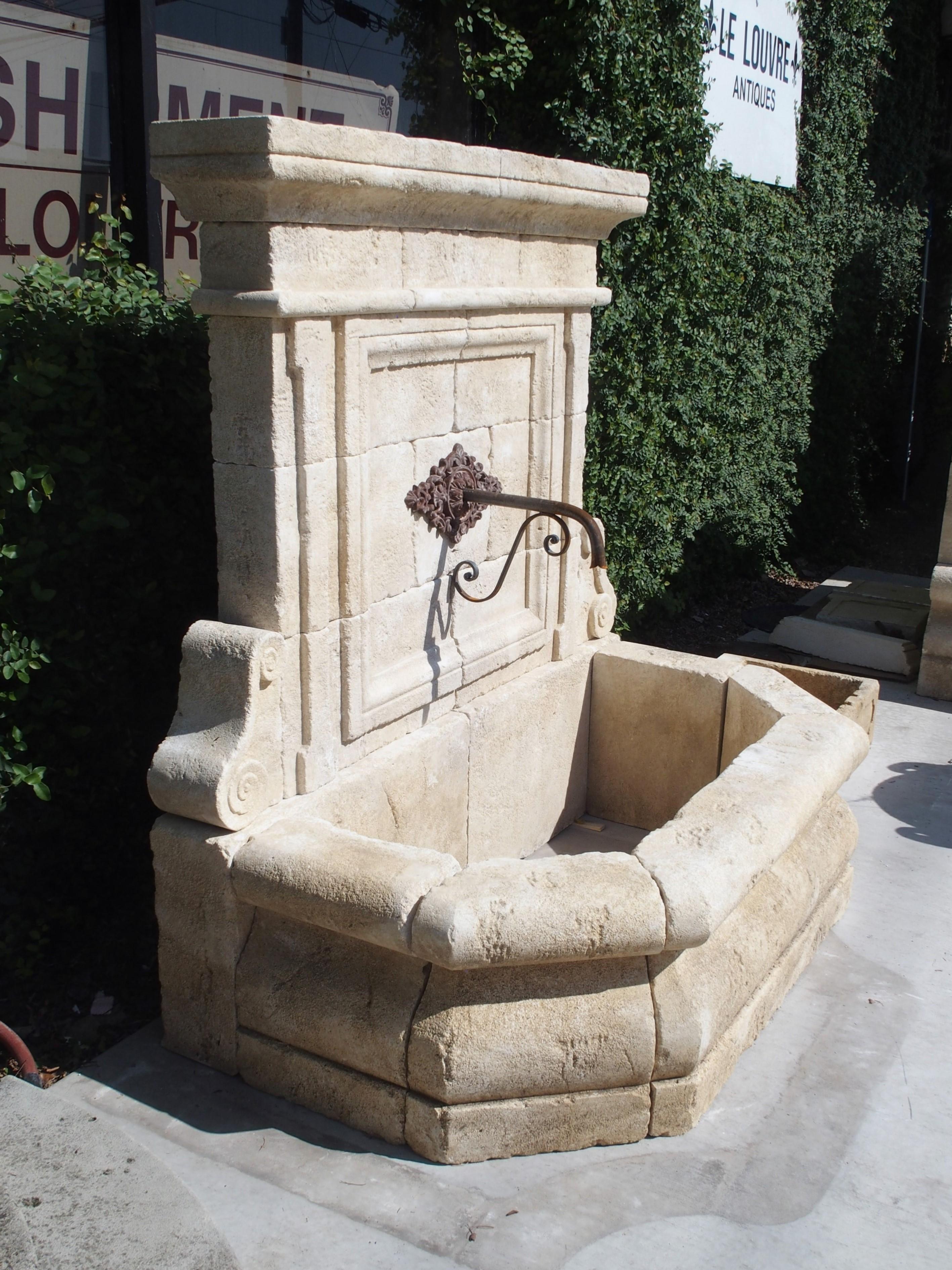 Limestone Wall Fountain from The Vaucluse, Provence France 4